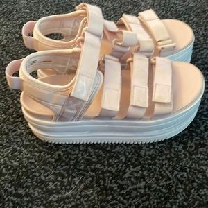 Nike platform sandals